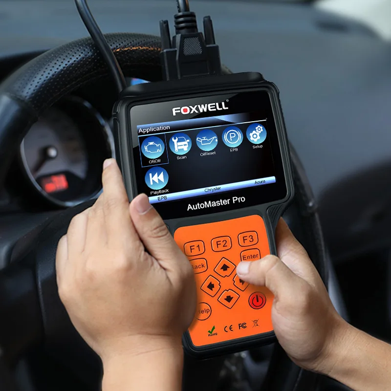 Foxwell NT624 Pro OBD2 ABS Airbag SRS сканер автомобильных полноприводных систем двигатель
