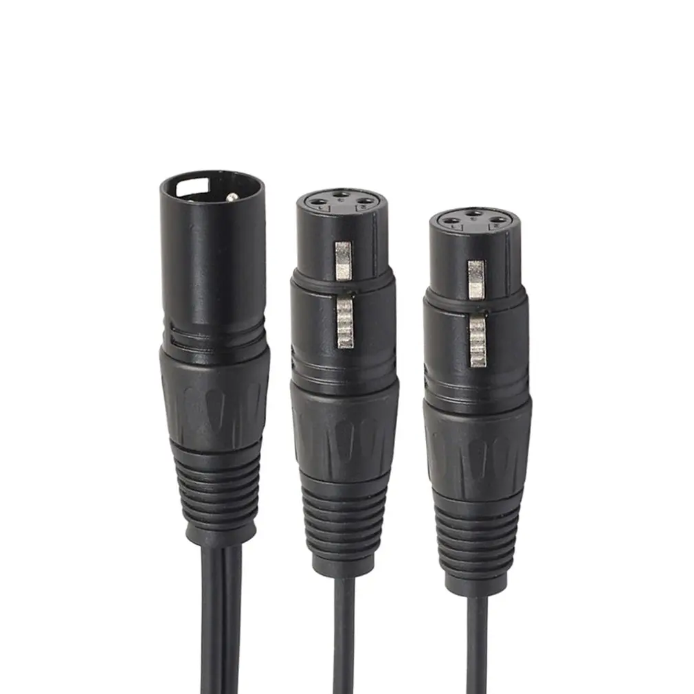 2 шт. XLR Сделано в Китае 3 контактный разъем Dual Мужской Y сплиттер микрофоном