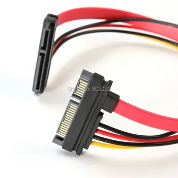 

High quality 22 Pin Male to Female 7+15 Pin SATA Data HDD Power Combo Extend Extension Cable