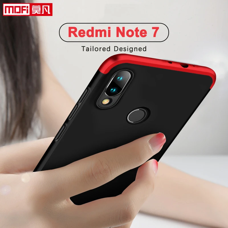 

Xiaomi redmi note 7 Case Cover Full Hard Protection Case 360 Luxury Black Color Back Xiaomi redmi note7 case