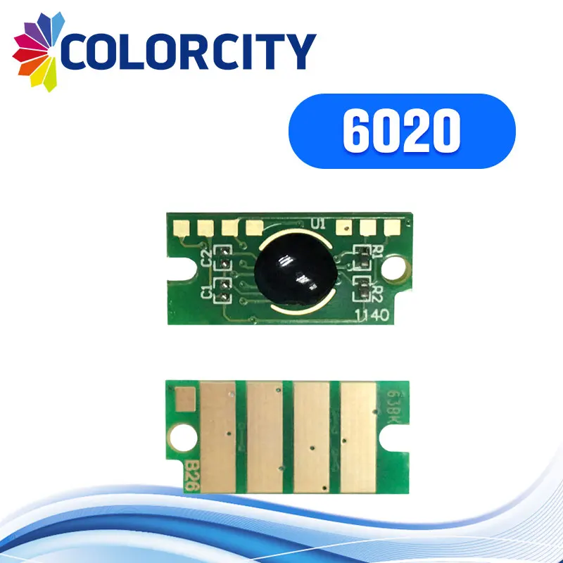 2 набора совместимых 6020 чип сброса тонера для Xerox Phaser 6022 Workcenter 6025 6027 цветной