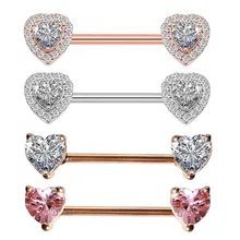 1 пара новых прозрачных циркониевых колец для пирсинга, пирсинга для пирсинга, пирсинга для женщин