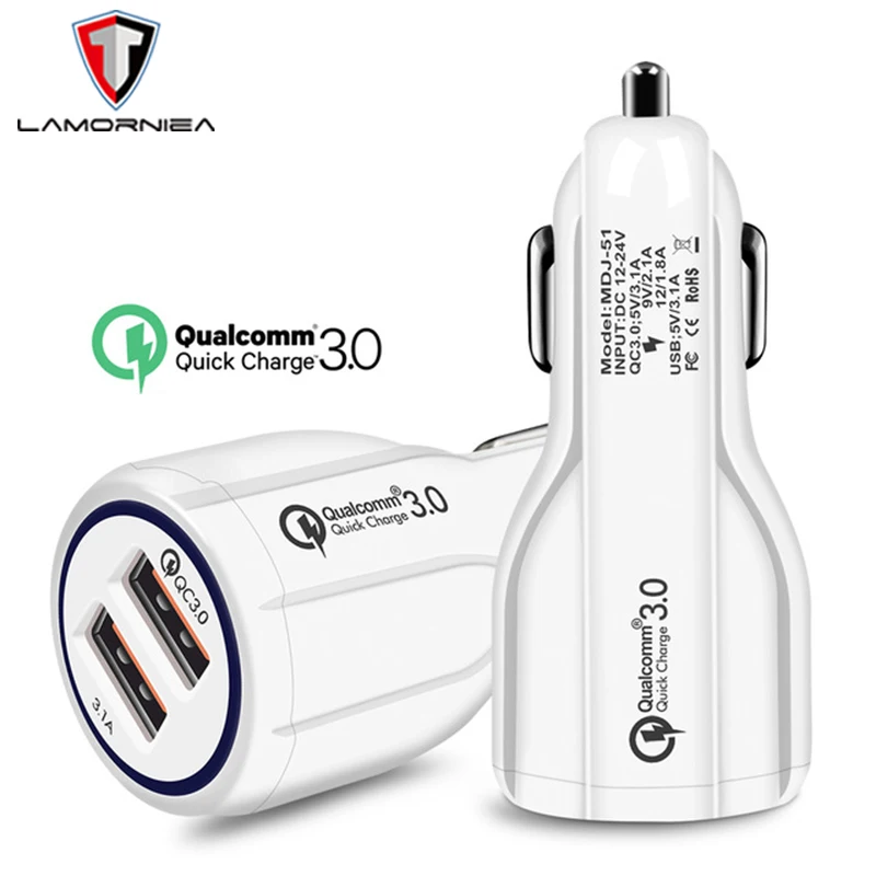 Автомобильное зарядное устройство Quick Charge 3 0 для мобильного телефона