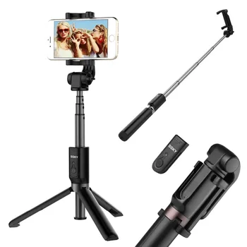 

Ulanzi Handheld & Mini Tripod 4 in 1 Selfie Stick Tripod W Bluetooth Remote and 360 Degree Phone Clip for iphone Android Huawei