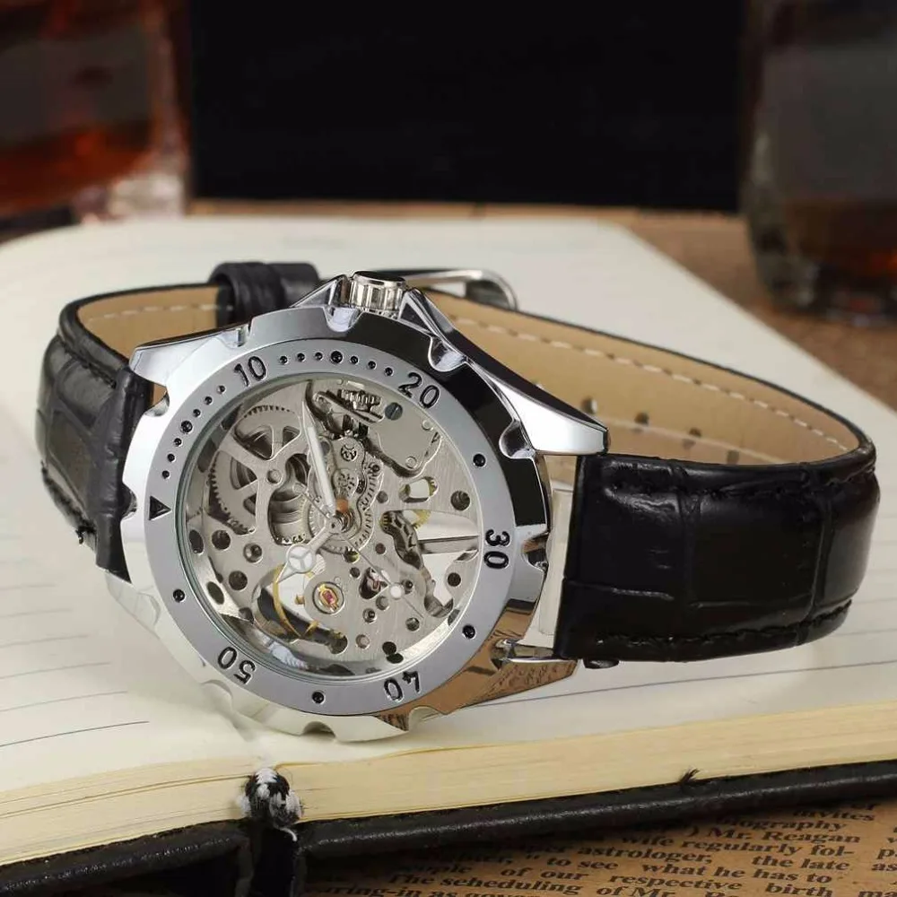 FORSINING, мужские и женские часы, Лидирующий бренд, роскошные часы со скелетом для мужчин и женщин, часы с ручным заводом, механические часы для влюбленных, женские часы, подарок 0071