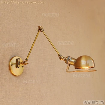 Loft Vintage industry aisle stairs bedroom living room bedside lamp iron pulley lifting light E27 Loft Vintage industry aisle stairs bedroom living room bedside lamp iron pulley lifting light E27