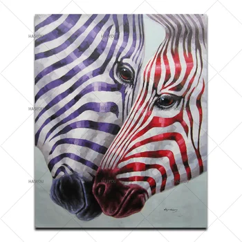 

Two horses lean against each other pictures Oil painting coloring drawing on canvas oil painting by hand painted for living room
