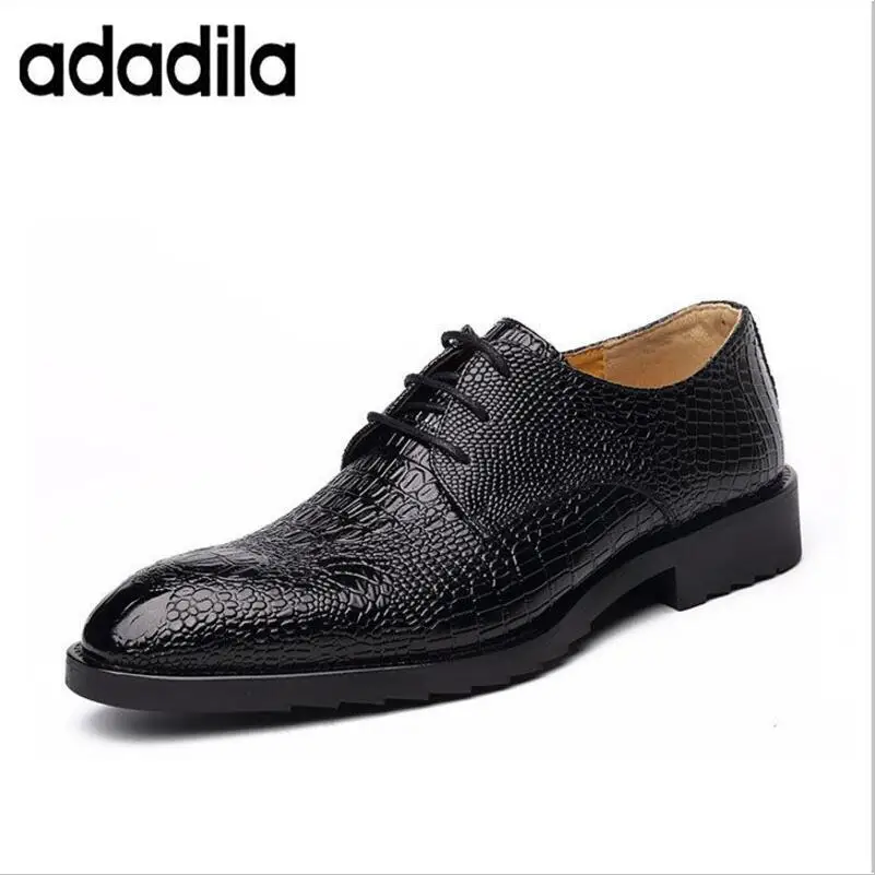 Black Appartements Homme Vache Cool Véritable Casual Chaussures D'affaires En Respirant Cuir Européenne Adultes 2018 brown Nouveau Crocodile Robe De wnFCaPxTq