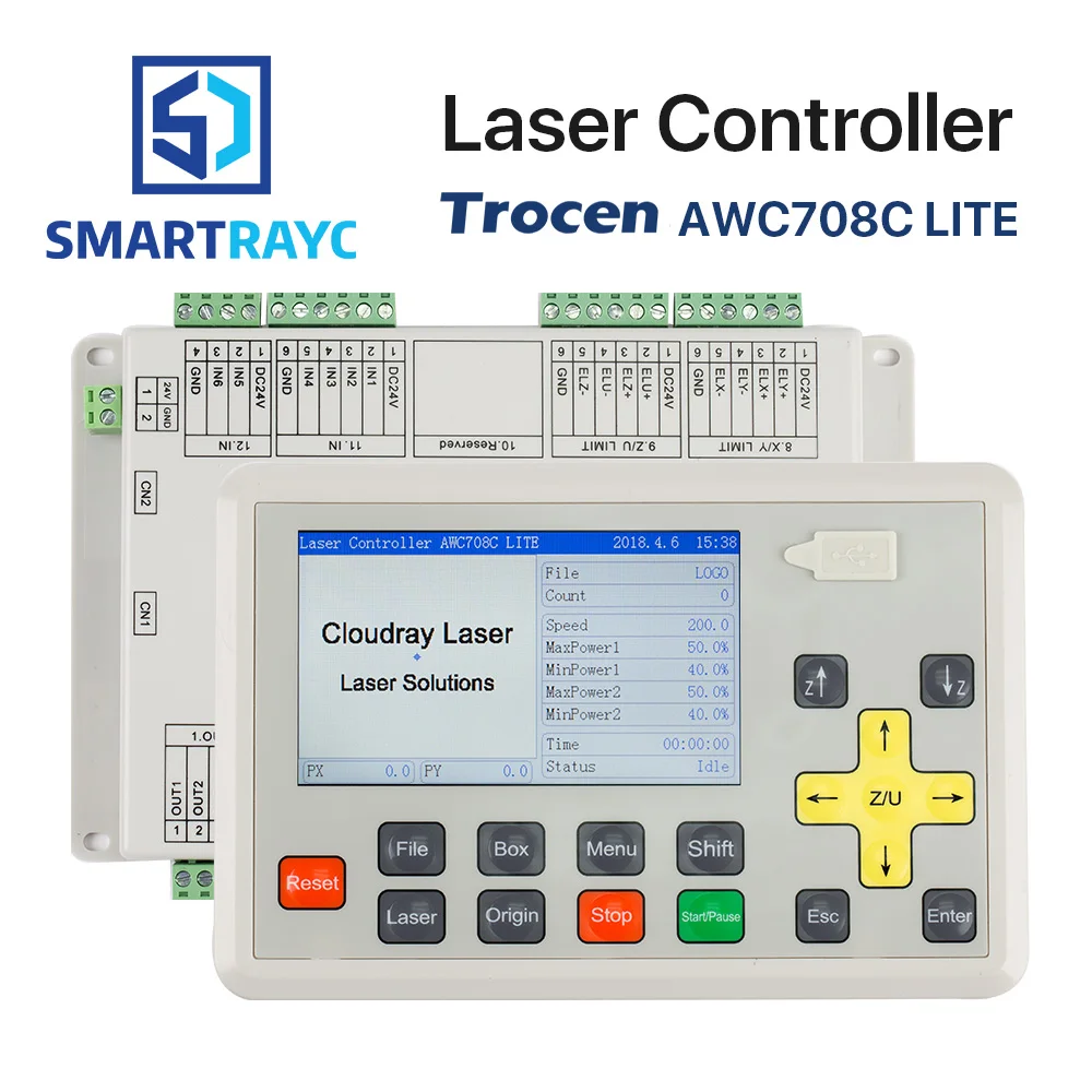 

Smartrayc Trocen AWC708C CCD Visual Co2 Laser Controller System for Laser Cutter Engraver Machine