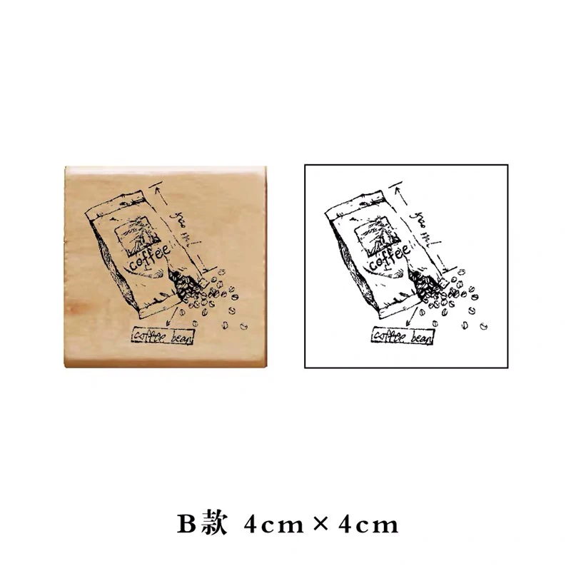 Старинная швейная машина Кофе time украшение штамп деревянный резиновые штампы для скрапбукинга канцелярские DIY craft Стандартный stamp - Цвет: 9