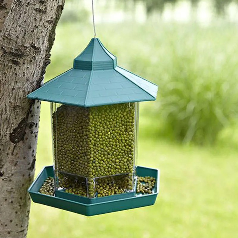 1PCS Waterproof Gazebo Hanging Wild Bird Feeder Outdoor balcony bird