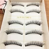 YOKPN Natural Short Realistic False Eyelashes Handmade Cross Eye Pigtail Eyelashes Nude Makeup  Fake Eyelashes Makeup 5 Pairs ► Photo 1/5