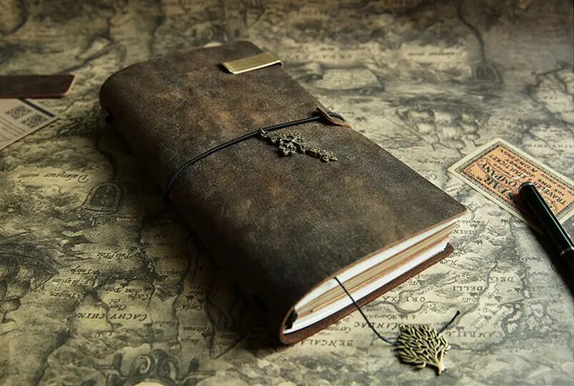 price rustic brown leather journal traveler s refillable notebook