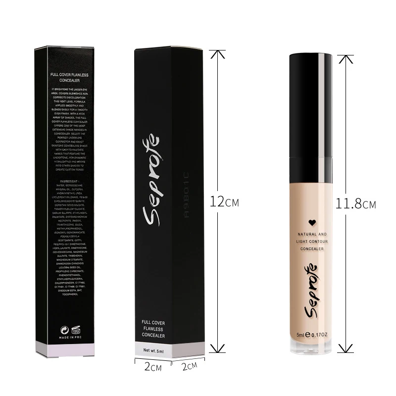 Matte Liquid Concealer Full Coverage Scars Dark Circles Waterproof Moisturizing Concealer Makeup Cream For Face