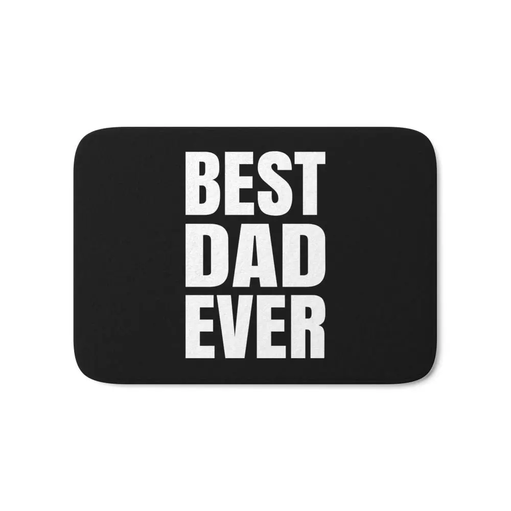 Creative BEST DAD EVER (Black & White) Doormat Bedroom Living Room