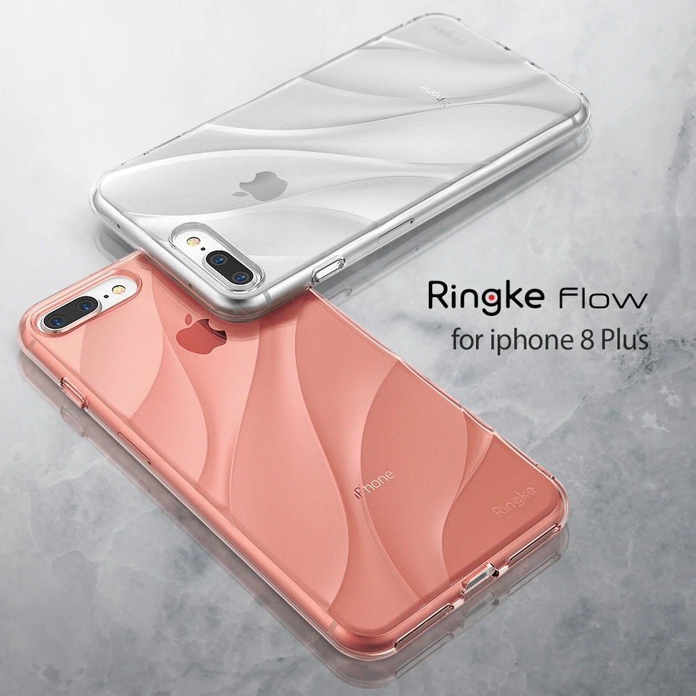 

Ringke Flow Case for iPhone 8 Plus / 7 Plus Minimalist Wavy Textured Fitting Lightweight Drop Resistant Protection Cover
