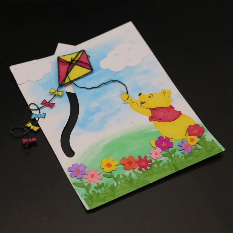 Animal metal cutting dies Little Bear scrapbooking DIY card making cutting dies