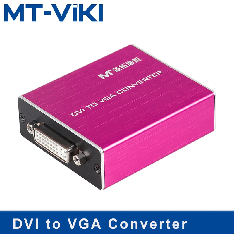 

MT-VIKI DVI zu VGA Converter DVI2VGA Adapter with Power Supply Stable Performance 1080P FHD High Quality MT-VD02