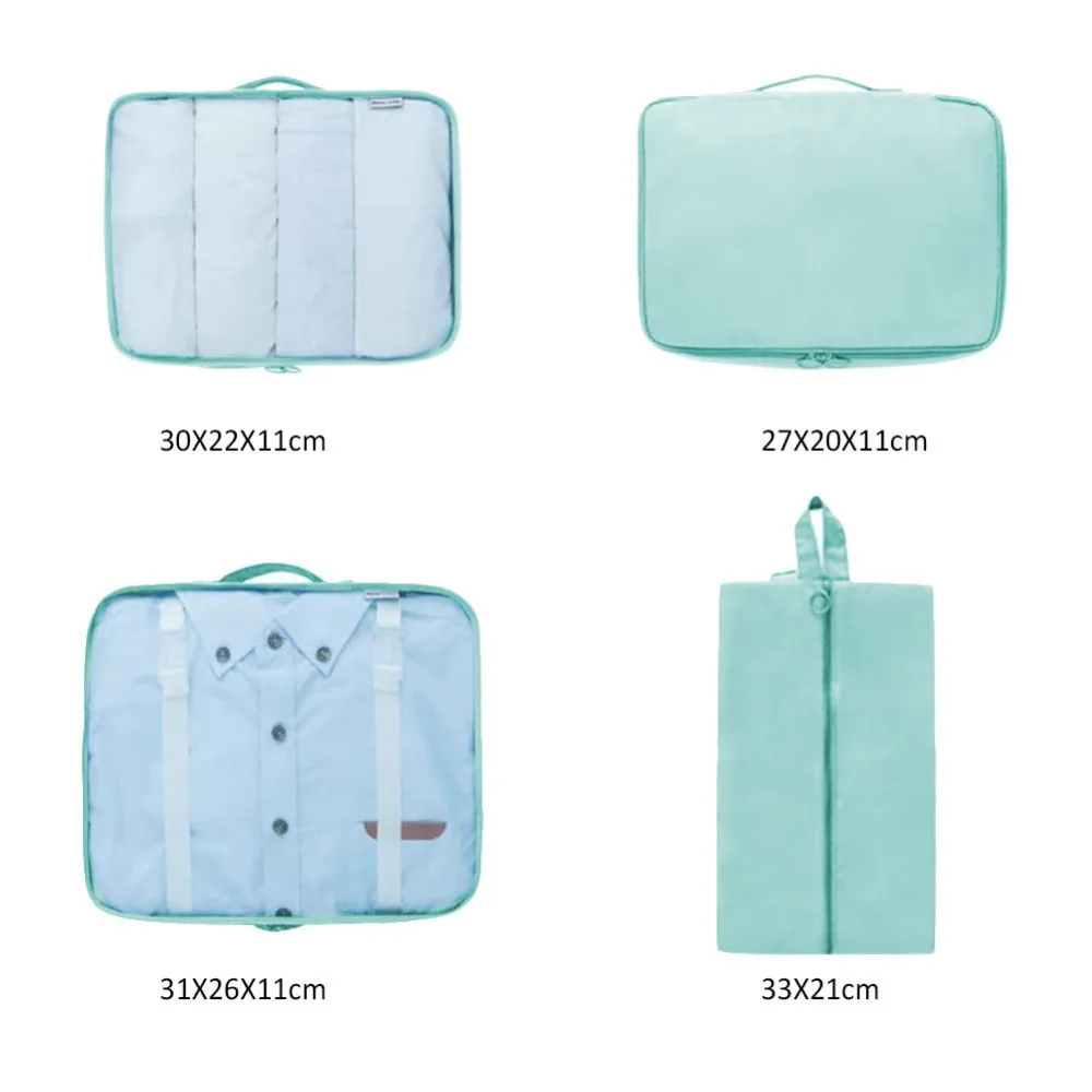 8 шт. мешочек для багажа дорожные сумки снаряжение для путешествий сумка для хранения комплект одежды упаковка багажная сумка сумки портативная коробка пакет