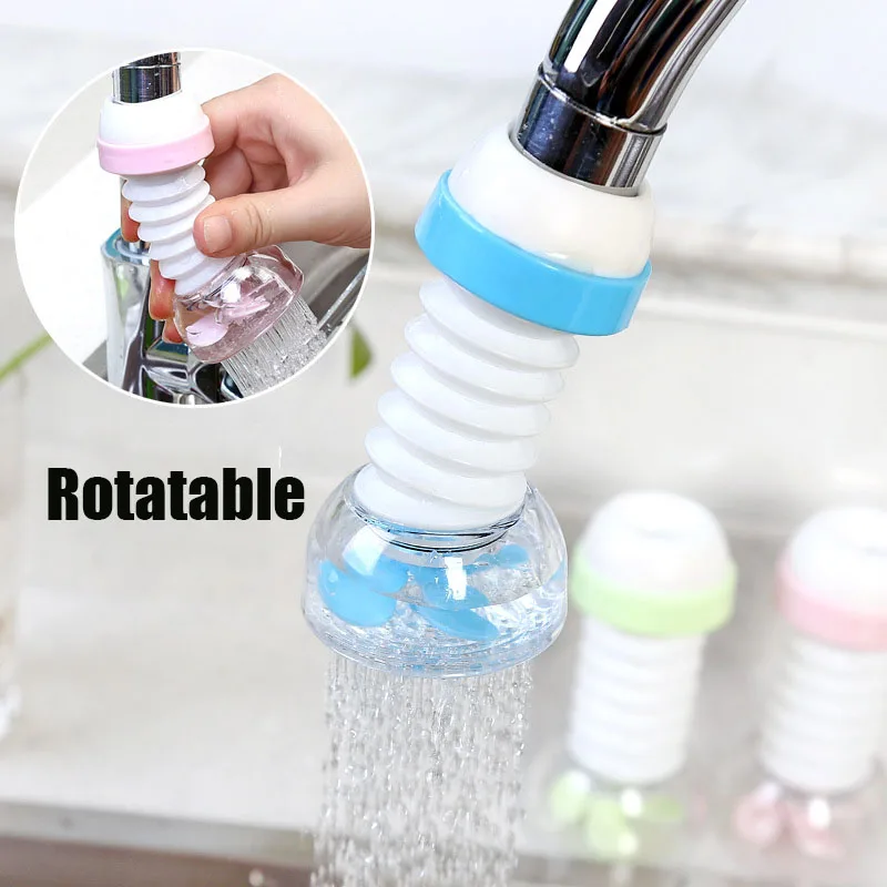 

Rotatable Kitchen Faucet Shower 360 Rotate Water Save Water Splash-Proof Water Outlet Shower Head Water Filter Sprink
