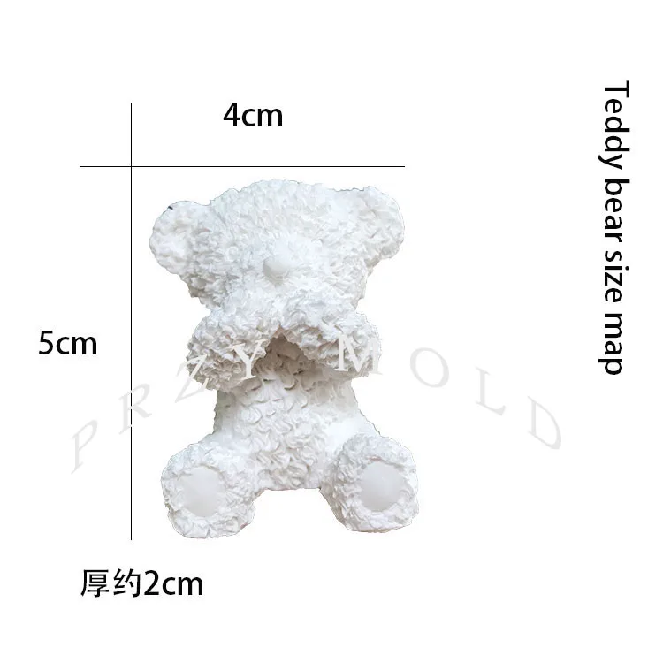 Силиконовая форма твердый ароматический гипс формы для плюшевого мишки покрытие