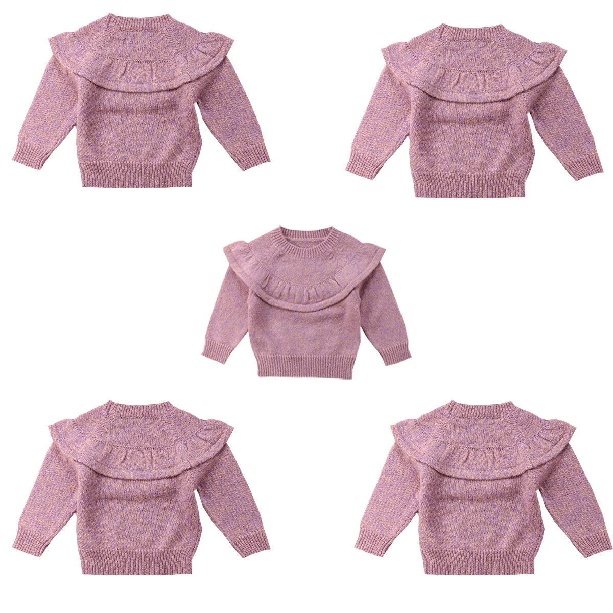 От 0 до 3 лет свитер для новорожденных; зимняя одежда для маленьких девочек; Детский Повседневный свитер с кружевом; топы; зимний теплый вязаный пуловер; Одинаковая одежда для сестер
