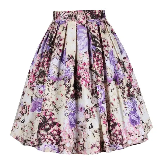 Phenix Pola cetak Lipit Rok Payung baru 2015 Fashion Phenix Pola cetak Lipit Rok Payung baru 2015 Fashion