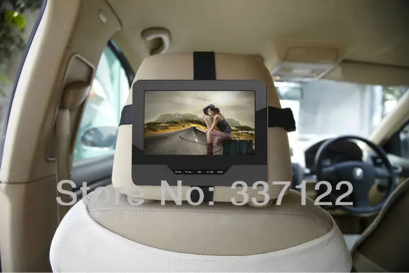 7" Dual Screen Portable DVD player, car DVD, with USB, Built in battery