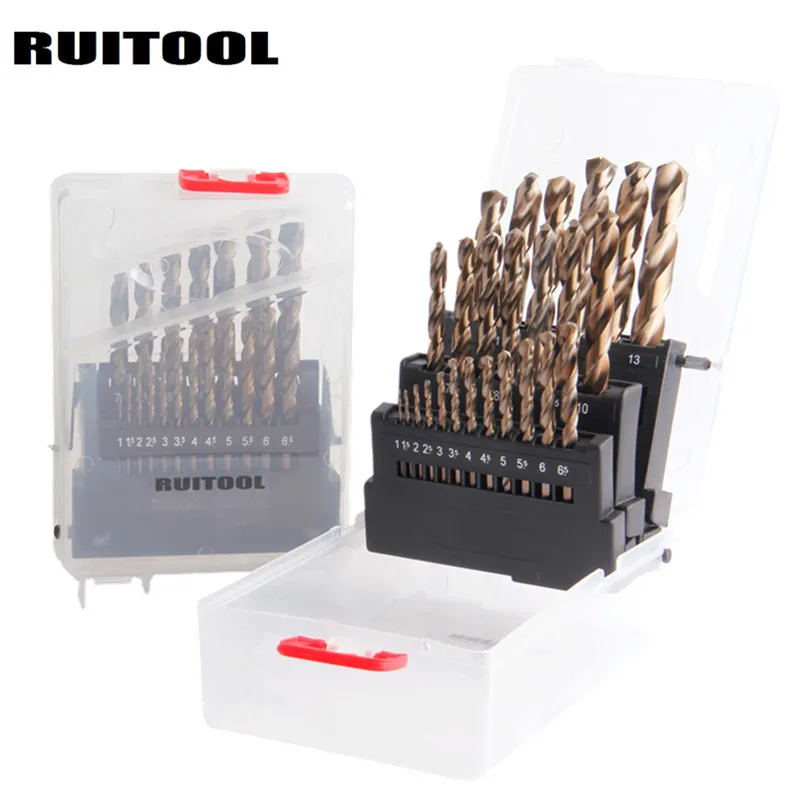 RUITOOL 1 10mm 1 13mm Drill Bit Set Original M35 Cobalt Metal Cutter For Stainless Steel