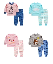 children girl clothing sets autumn winter underwear kids suits baby cotton long sleeved cartoon long johns outfits for boys