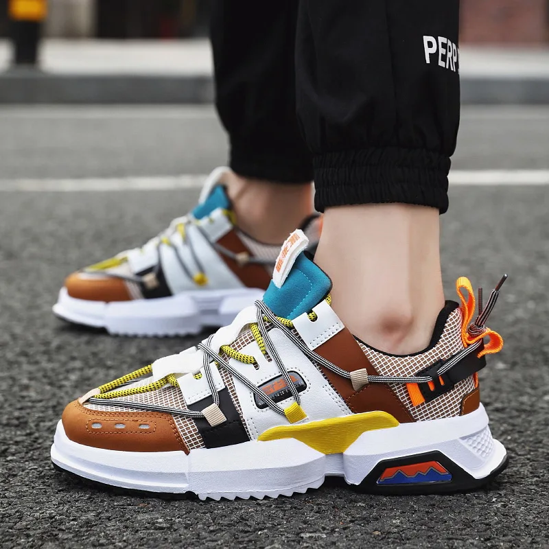 

Harajuku Autumn Vintage Sneakers Men Breathable Mesh Casual Shoes Men Comfortable Fashion Tenis Masculino Adulto Sneakers n156