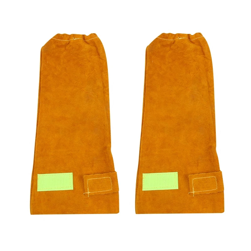 Wear resistant Cowhide Welding Leather Sleeves of Welder clothing with