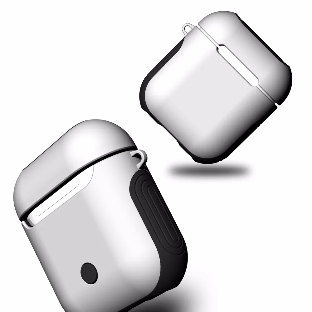 50 шт/партия Feel paint TPU+ PC силиконовый чехол для AirPods wallet откидная крышка чехол для Apple Airpods зарядная коробка крышка