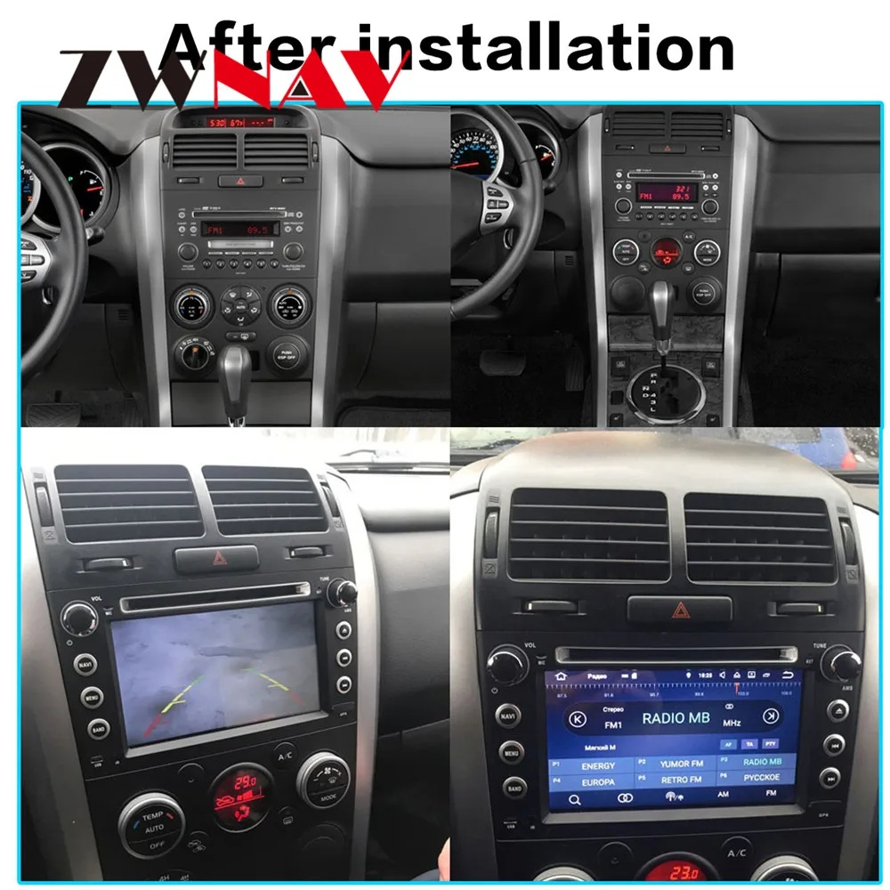 Cheap Android 8.1 2 DIN Car DVD Player GPS Navigation For Suzuki Grand Vitara 2005 2006 2007 2008 2009 2010 2011 car radio stereo gps 0