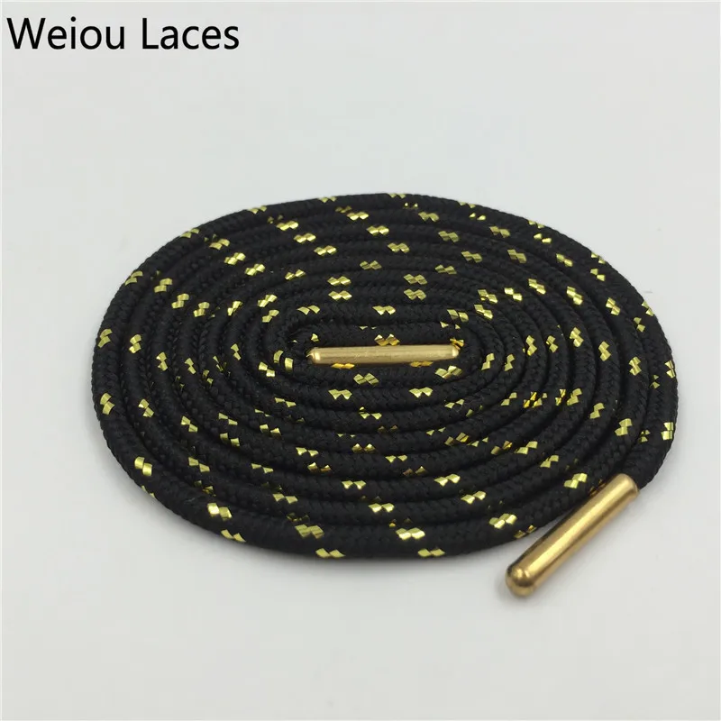 metallic gold shoelaces