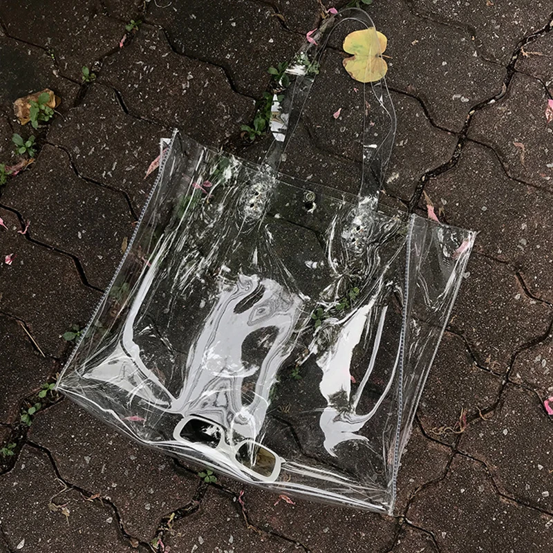 Повседневные женские сумки тоуты auteuil's Прозрачные Пляжные сумочки из ПВХ