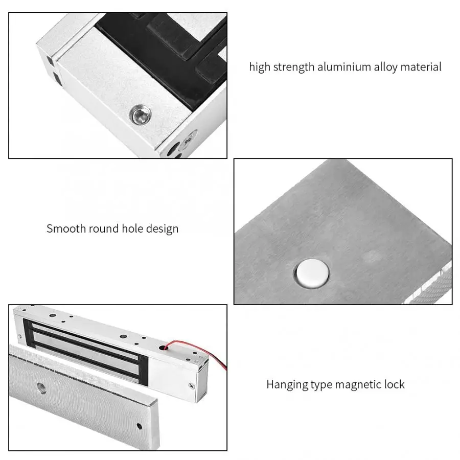 DC 12 В 280 кг холдинг силы одной двери электрический магнитный электромагнитный замок со светодиодный подсветкой 2019
