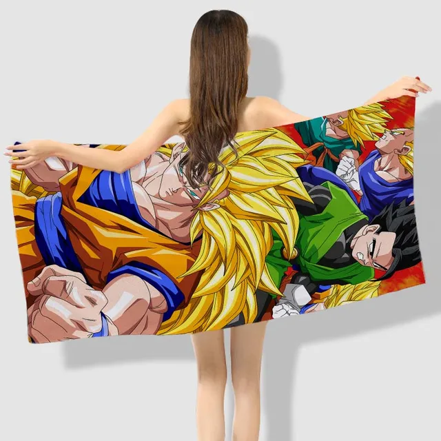 Anime Manga Dragonball Z Bath Towel 70X140cm Beach Towel 001in Bath Towels from Home & Garden
