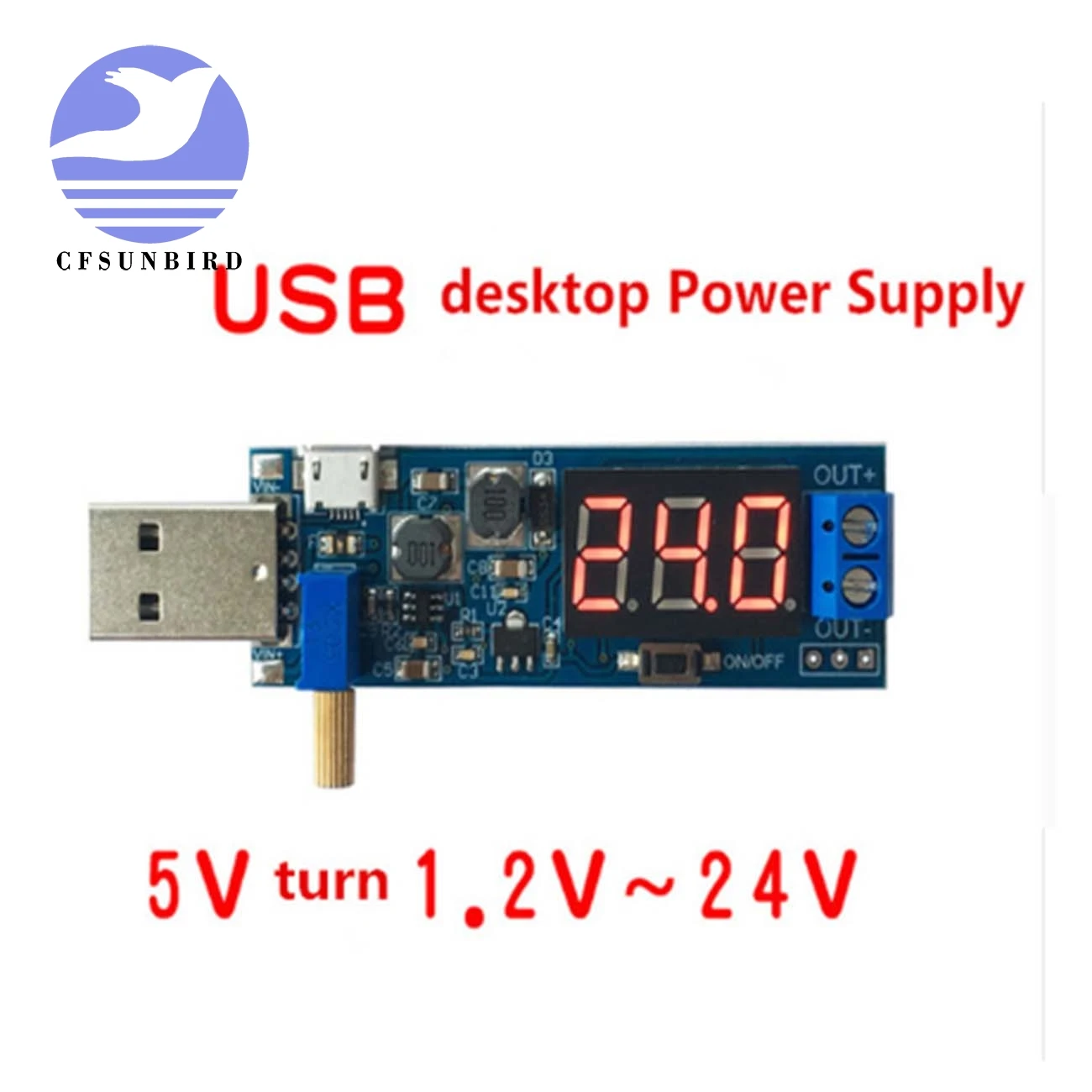 10PCS DC DC 5V to 3.5V / 12V USB Step UP / Down Power Supply Module Adjustable Boost Buck