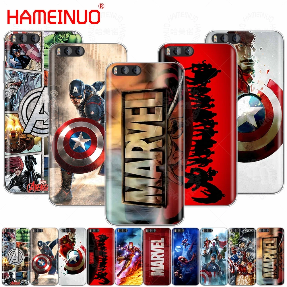 

HAMEINUO Marvel Superheroes Cover Case for Xiaomi Mi 3 4 5 5S 5C 5X 6 Mi3 Mi4 4S 4I 4C Mi5 MI6 NOTE MAX 2 mix plus