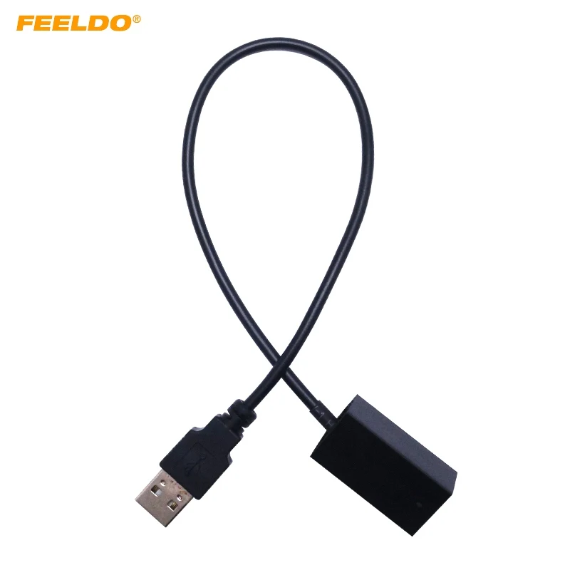 FEELDO 10 шт. AUX удлинитель USB Кабель-адаптер провод для Honda Civic/Jazz/Accord/Odyssey 2009 ~ вперед