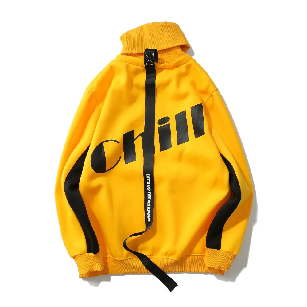 

GOOD Quality 2018 New Printed patchwork color loose oversize Hoodies Sweatshirts wear fleece clothes Hip Hop Hoodies High Street