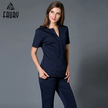 

High Quality Women Hand-Washing Sets Short-Sleeved Medical Beauty Pharmacy Plastic Surgery Doctor Brush Hand Clothes Clothing