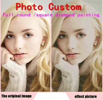 

Full Square & Round DIY PHOTO CUSTOM Diamond Painting Cross Stitch 5D Mosaic Diamond Embroidery Needlework for Home Decoration
