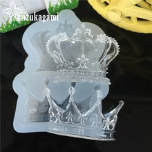 1pcs UV Resin Jewelry Liquid Silicone Mold Queen’s Crown Shape Resin Charms Molds For DIY Intersperse Decorate Making Jewelry