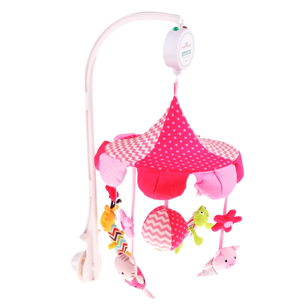 

Baby Crib Mobile Bed Bell Holder Kid Toy Bracket Wind-Up/Auto Music Box Nursery
