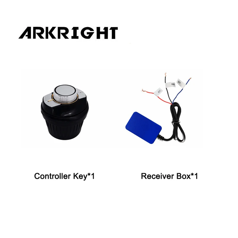Controlador de volante de coche Universal ARKRIGHT 7Key inalámbrico GPS Navis volante de coche Radio Control remoto botones SWC
