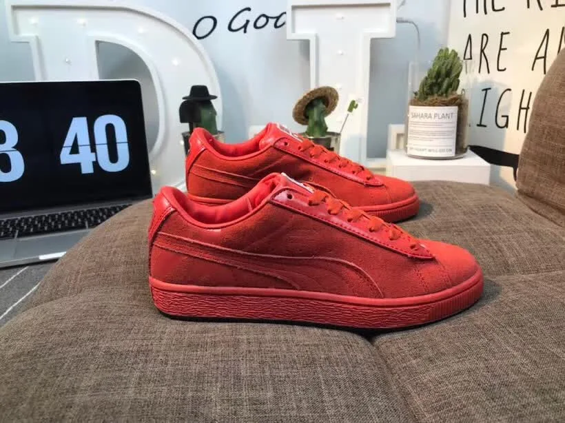 

2018 Original PUMA Basket Heart Patent Women's Sneakers Suede Satin Badminton Shoes size 36-40