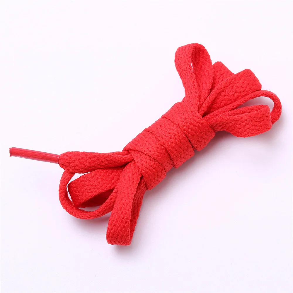 

Never fade Spot color flat shoe laces can be made with hat rope with 26 colors wholesale dropshipping