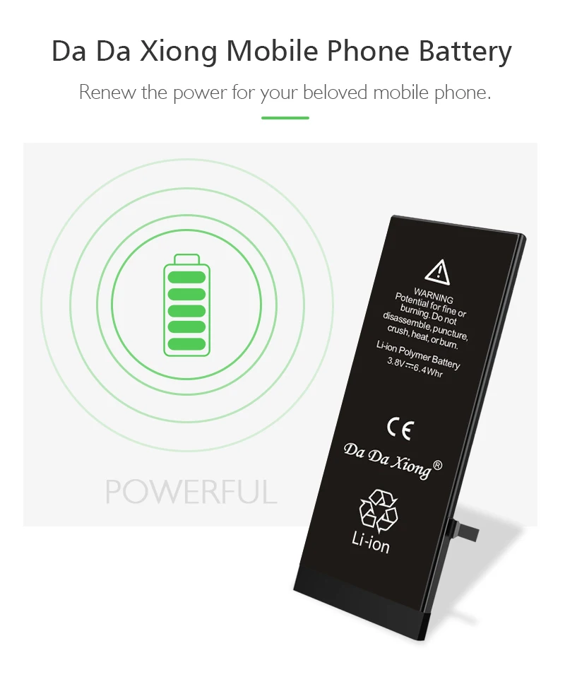 Горячая Da Xiong литиевая батарея для Apple iPhone 6S 6GS внутренняя Замена батареи Bateria 2200mAh бесплатные инструменты Розничная посылка
